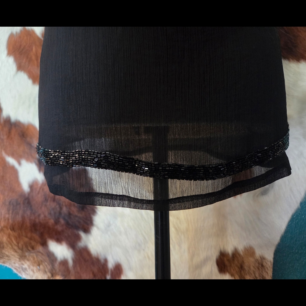 Black and Gold Sequin Women's Top - Picture 7 of 9